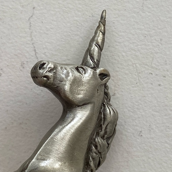 Vintage Pewter Unicorn Sculpture - Picture 7 of 9